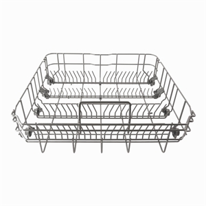 Maskinkurv nederst i opvasker fra Midea, Logik og flere andre mærker.